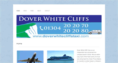 Desktop Screenshot of doverwhitecliffstaxi.com